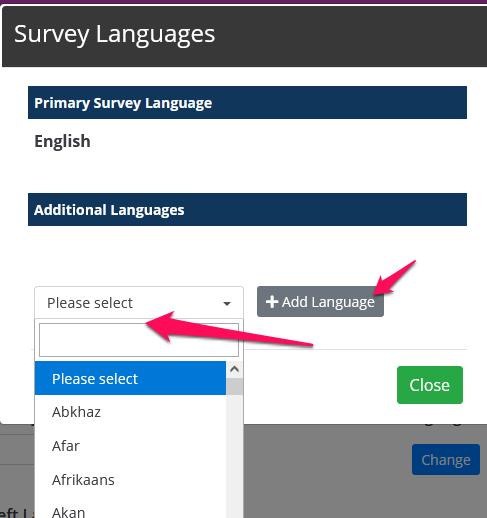 Survey Translations: Localize your survey in 30+ languages