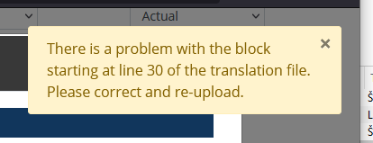 Language file translation error